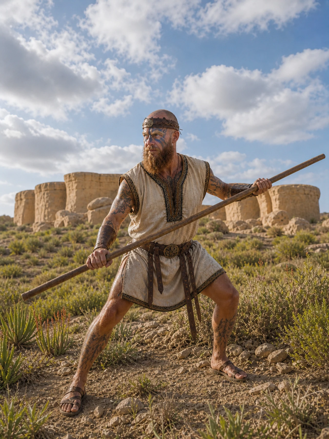 Viking performer training weapon mastery